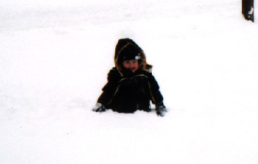 The snow was SO deep!