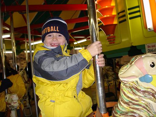 Hannah and I love the Perkasie Carousel!